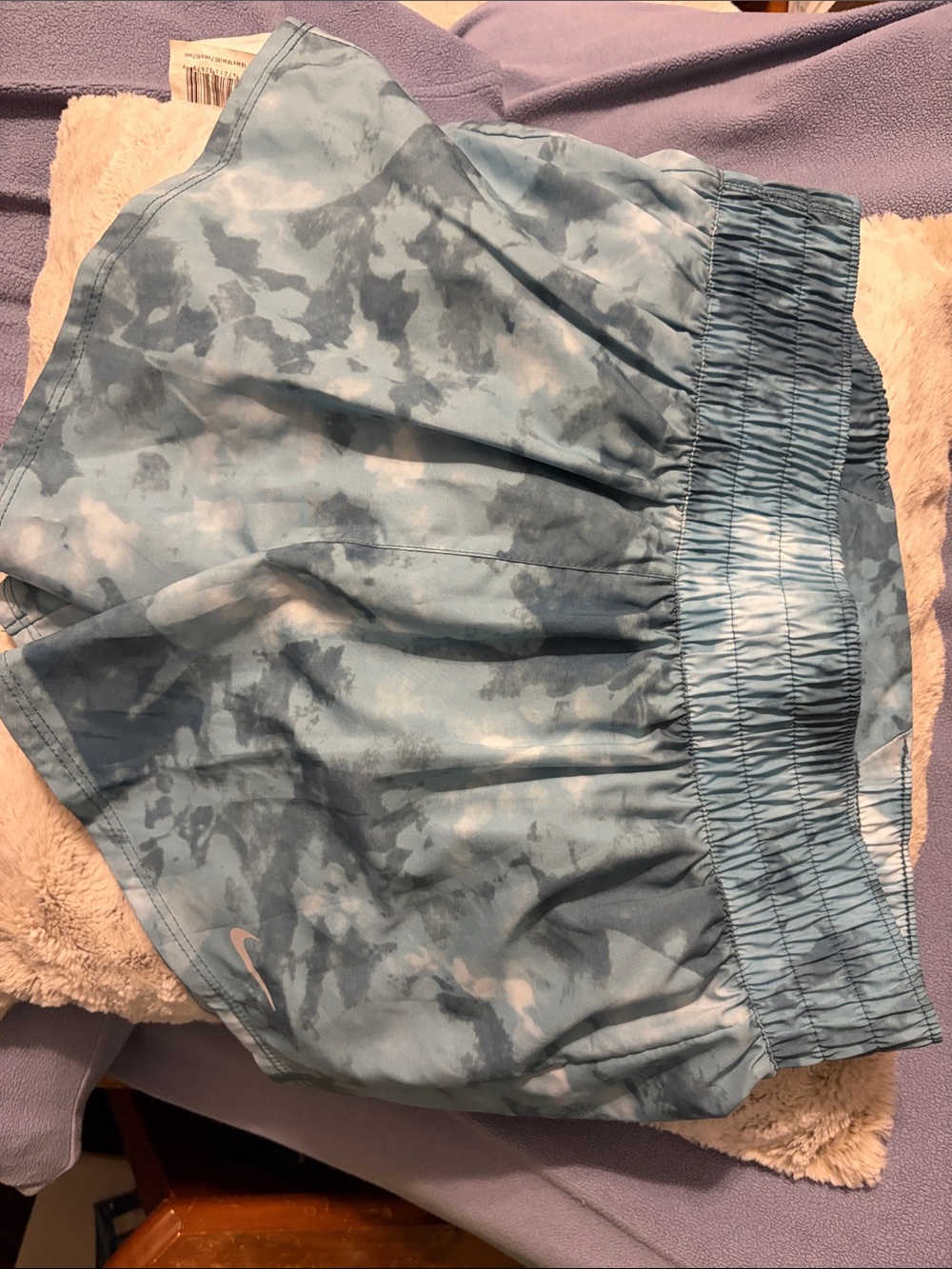 Nike Blue Tie-Dye Athletic Shorts